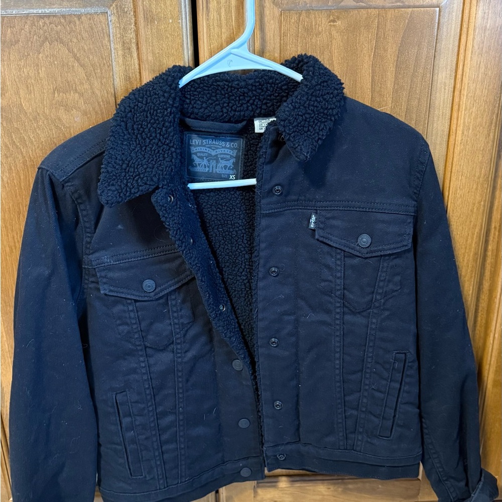 Levi's Women’s black Jacket Sherpa